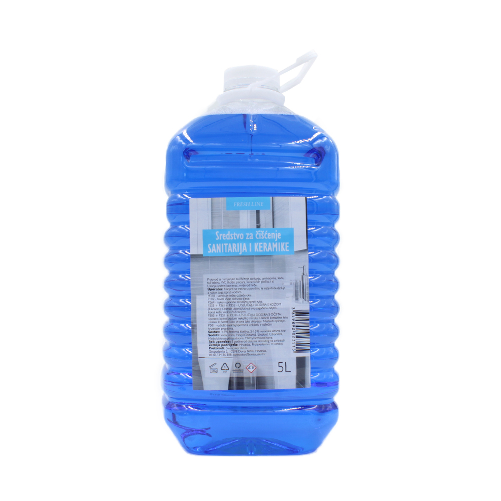 Sredstvo za čiščenje wc-ja in sanitarij 5l Fresh line
