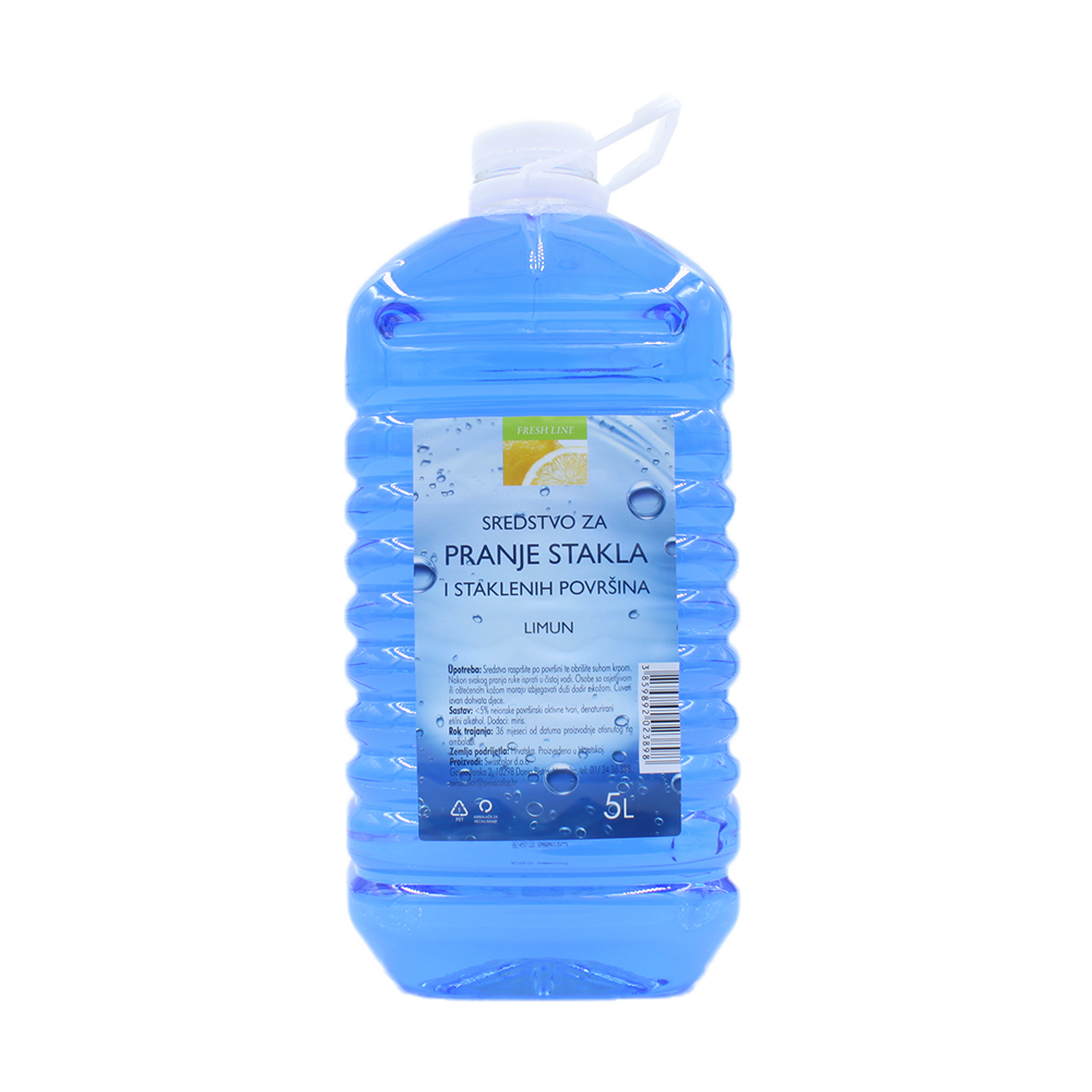 Sredstvo za čiščenje stekla 5l Fresh line