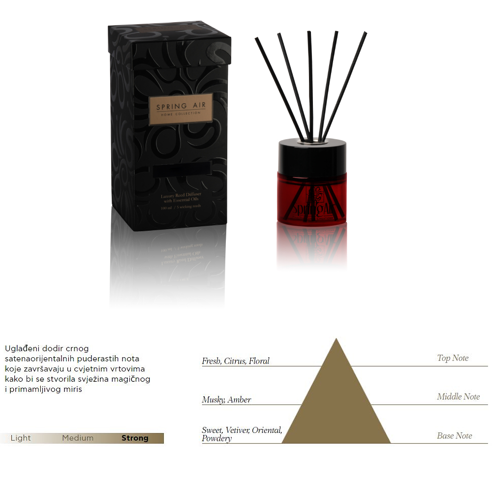 Dišavne palčke Spring Air Black satin 100ml