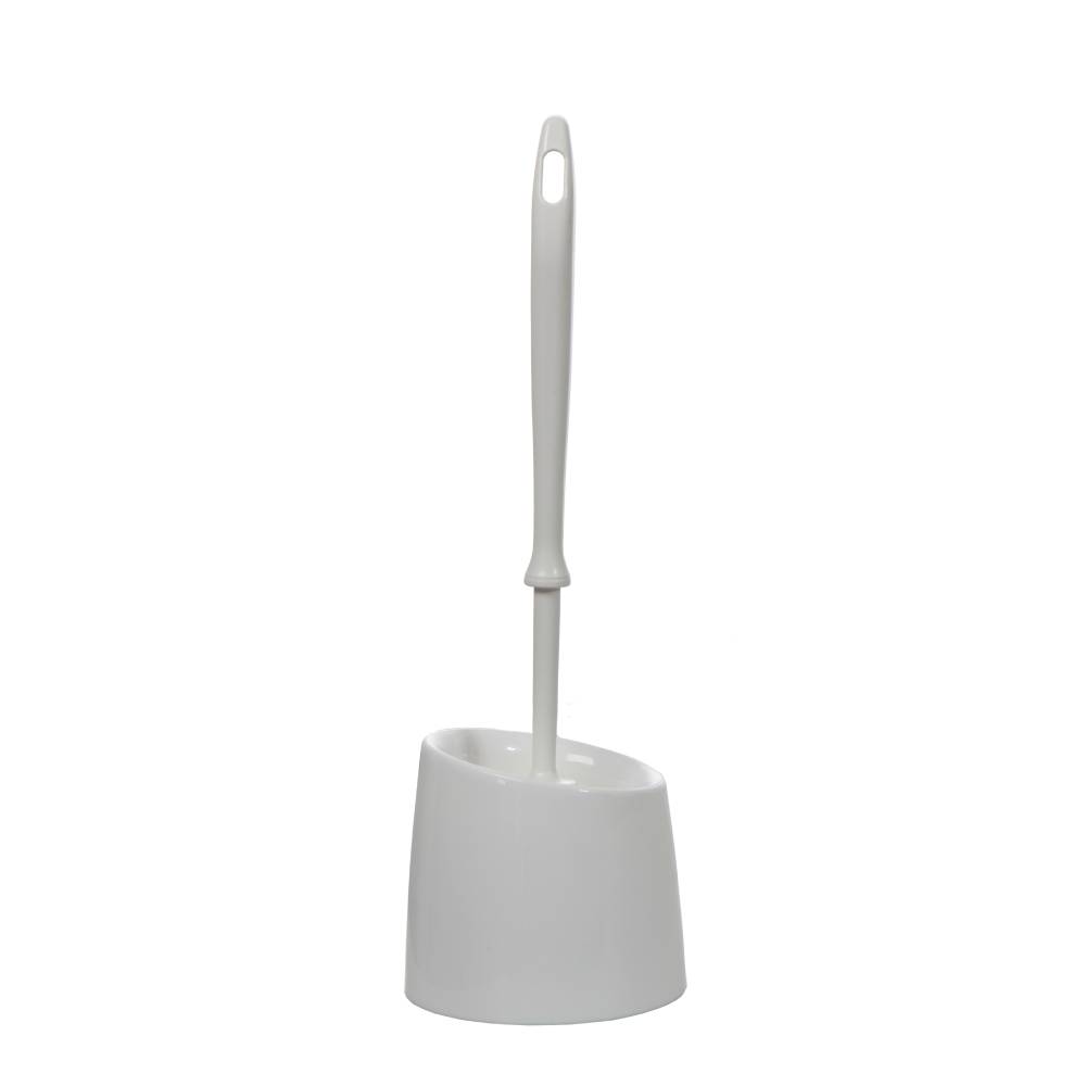 Ščetka za wc komplet PVC bela economic