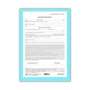 TI.I-638/BZ-€ Bjanko zadužnica u €