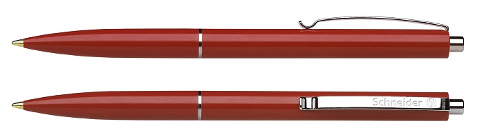 Kemični svinčnik Schneider K-15 rdeče telo, moder izpis
