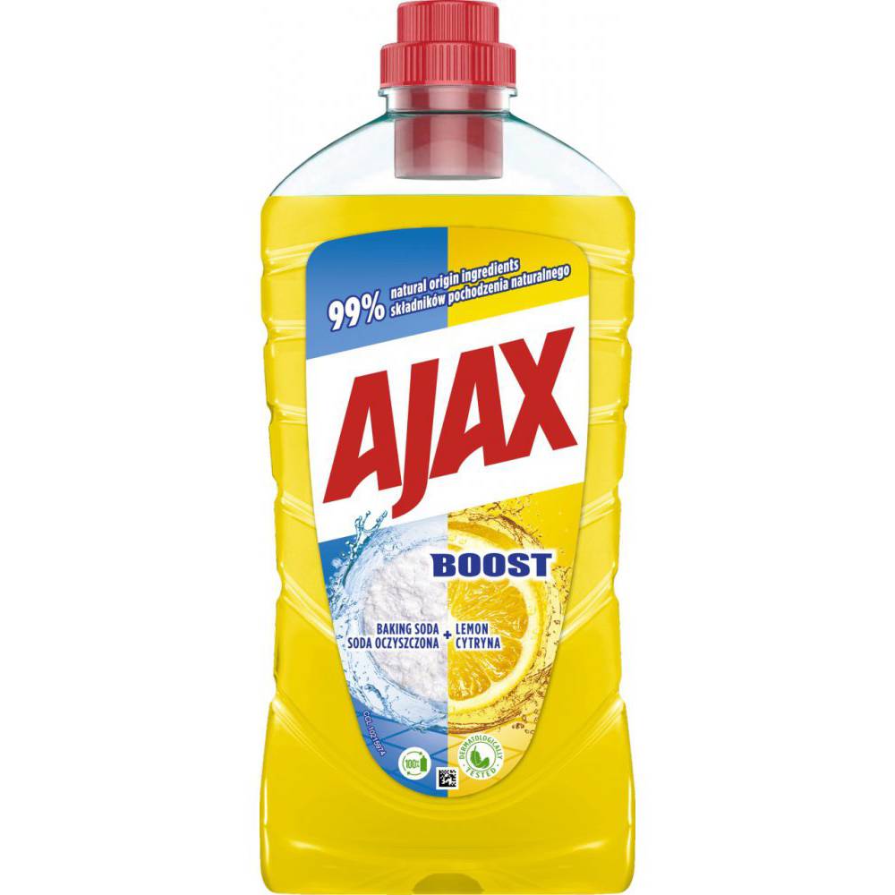 Sredstvo za čiščenje tal univerzalno 1000ml Ajax Boost baking soda Lemon