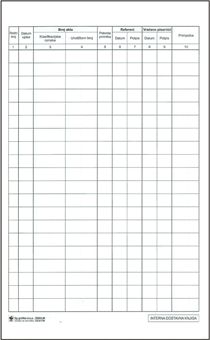 TI.II-139b Interna dostavna knjiga, 150 lista