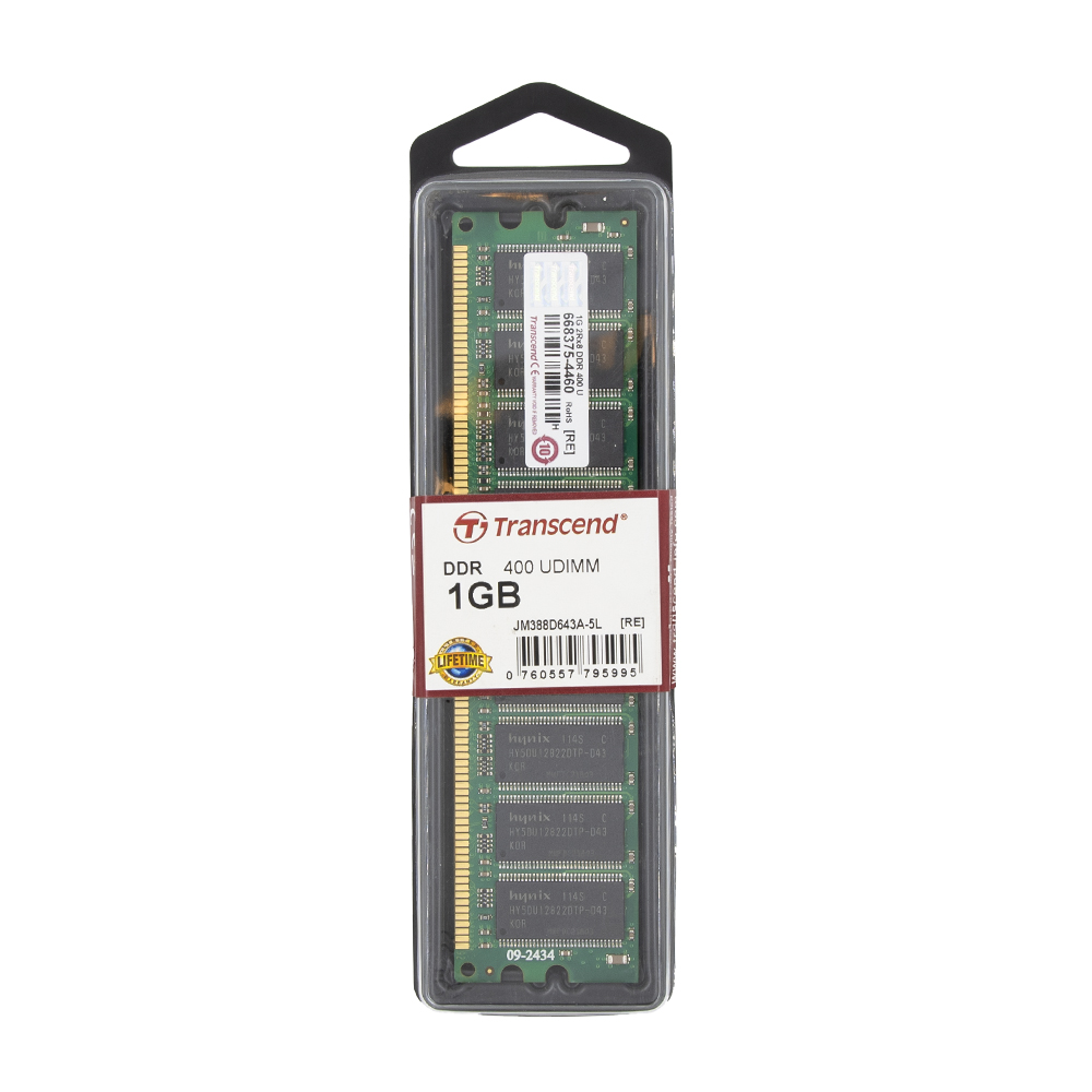 Spomin RAM DDR 1GB TRANSCEND PC-3200 (400MHz) 184-pin
