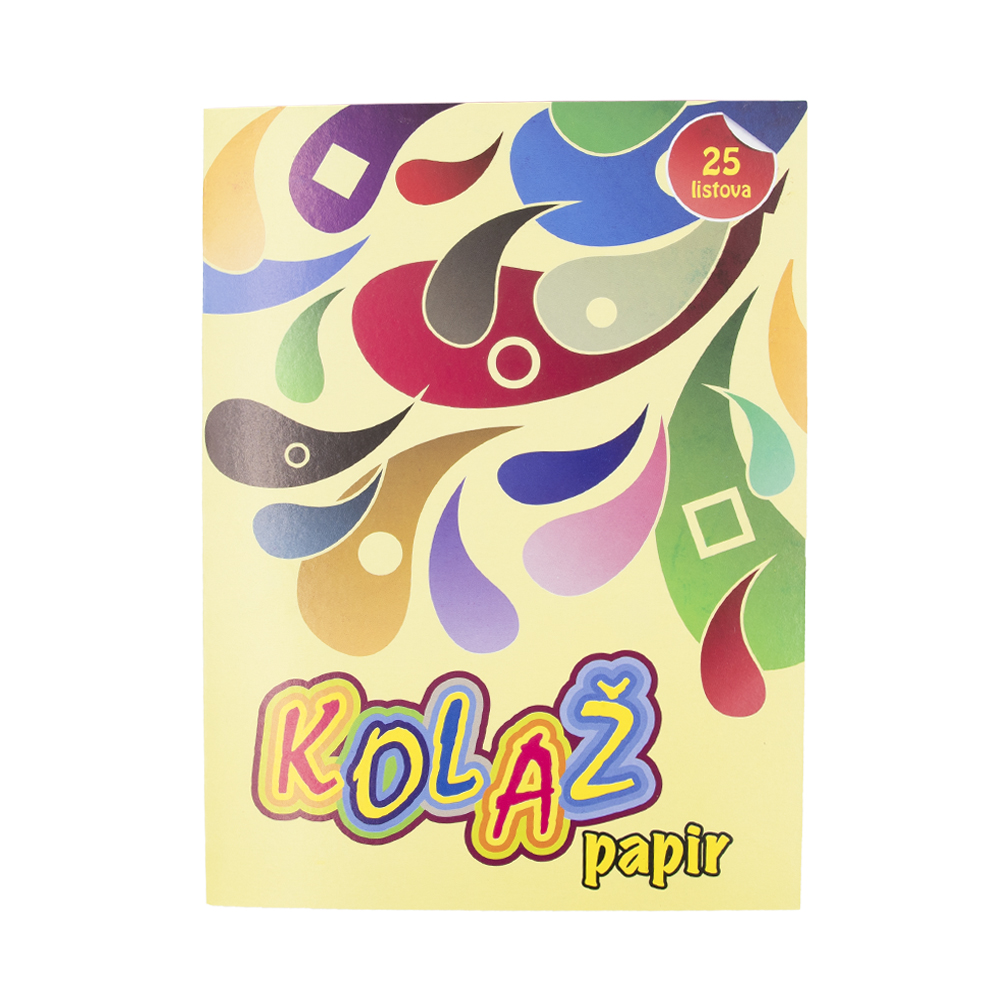 Kolaž papir A4 25 listov obojestranski