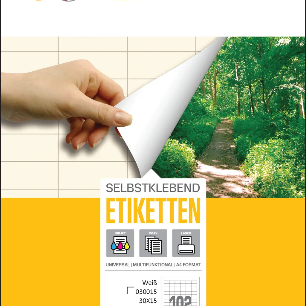Etiketa laser/inkjet/copy  30,0x15,0 Sorex 100/1 odlepljiva-0