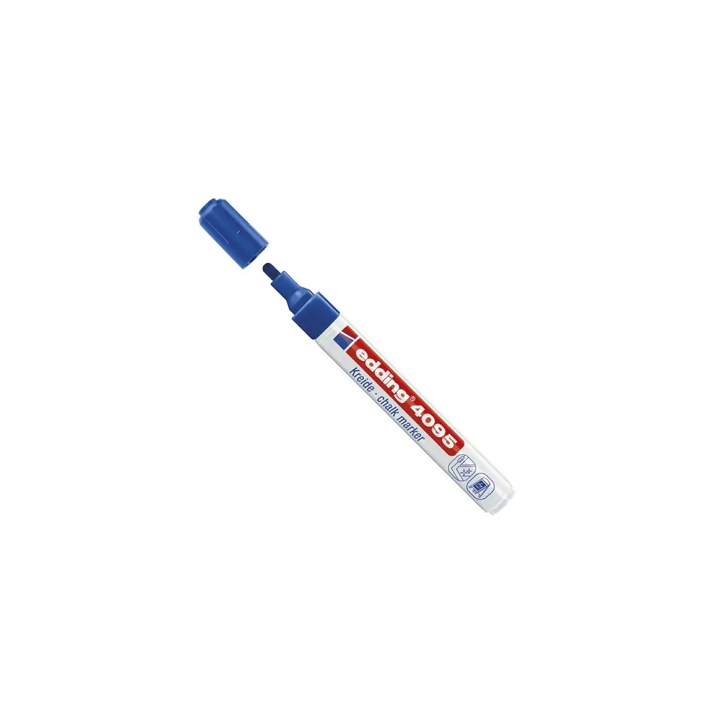 Marker za steklo 2-3mm ne permanenten Edding 4095 okrogla konica moder-1