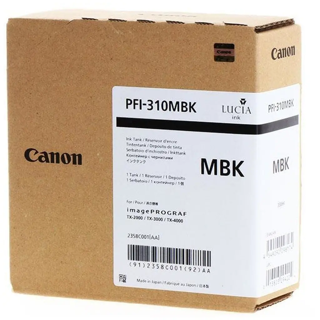 Črnilo CANON PFI-310MBK Matt Black original-0