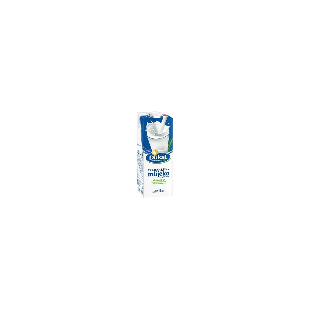 Mleko DUKAT tetrapak 2,8%mm 1,0L s pokrovčkom-0