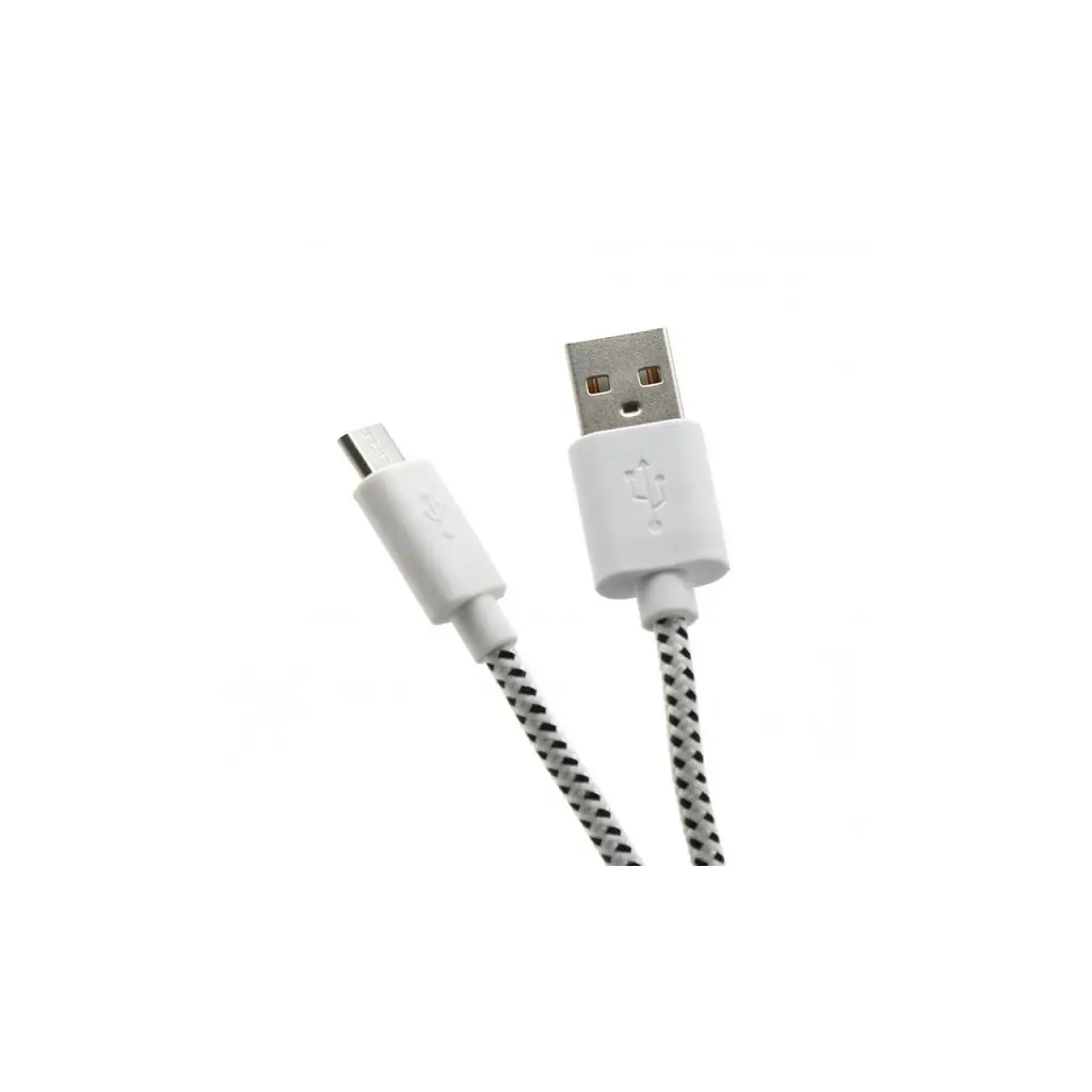 Kabel USB tip A-M<=>USB tip micro B-M  1.0m White - SBOX pleten-0