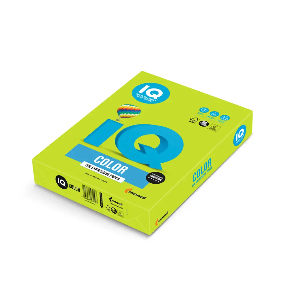 Papir fotokopirni color A3  80gr Mondi IQ intenziv LG46 500/1 lipa zelen-0
