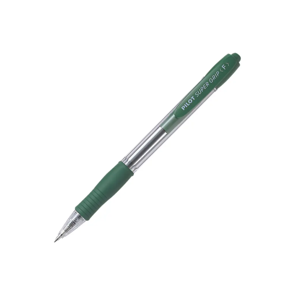 Kemični svinčnik Pilot BPGP-10R-F SuperGrip 0,7 zelen-0