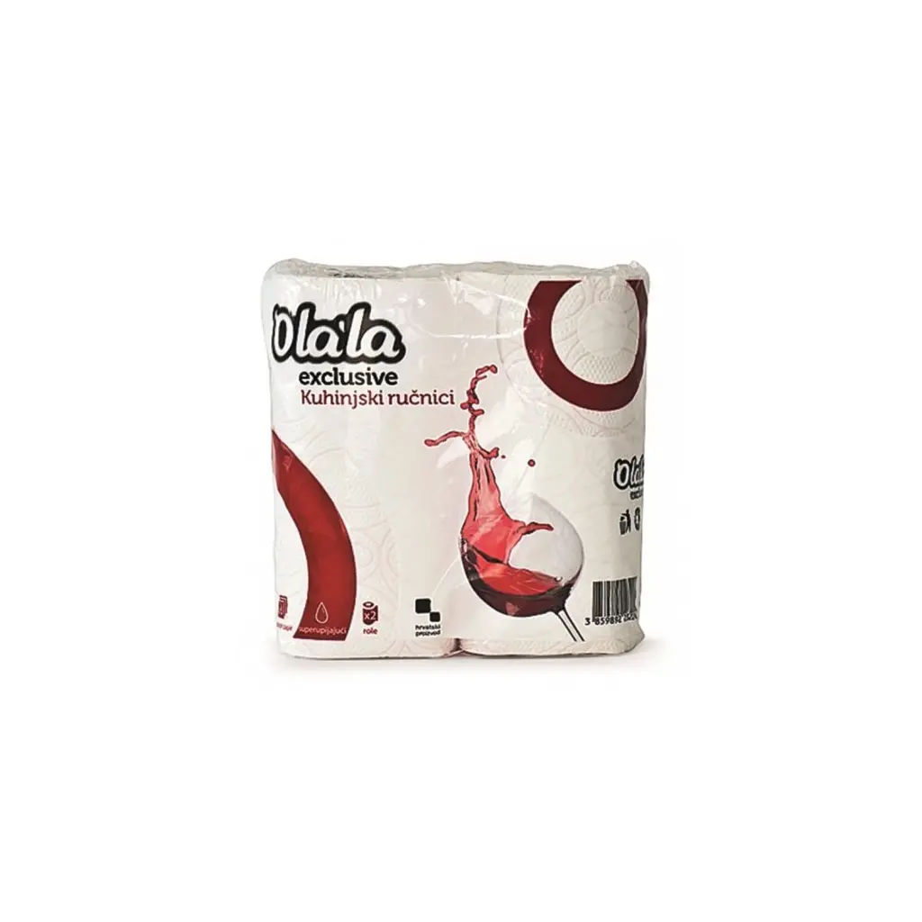 Papirnate brisače v roli 23cm 3-sl. exclusive Olala Vino 2/1-1