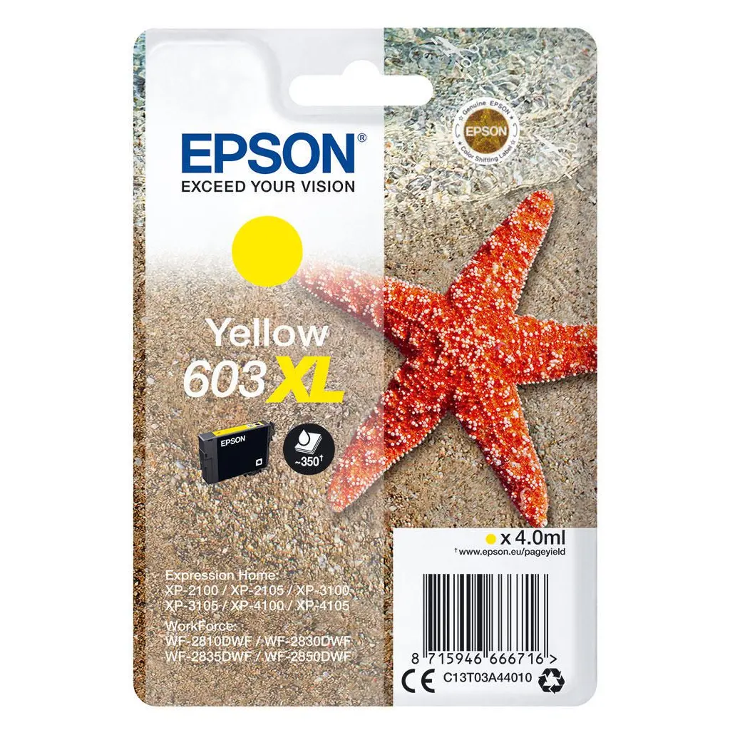 Črnilo EPSON T03A44 603XL Yellow original-0