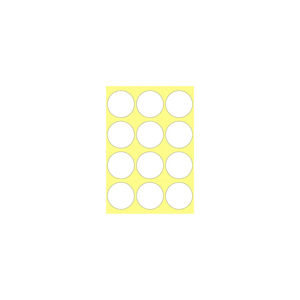 Etiketa slip  fi 45mm 1/1-2