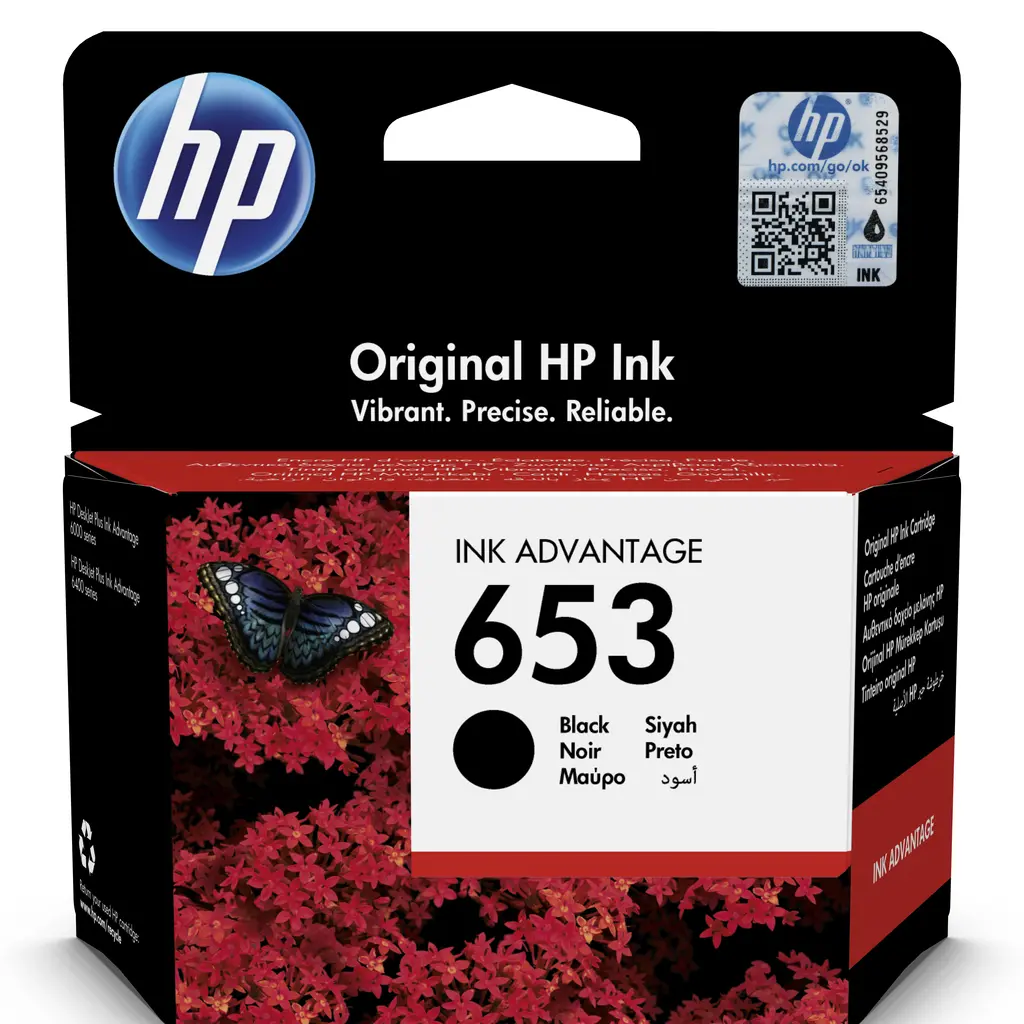 Črnilo HP 3YM75AE Black No.653 MMG original-6