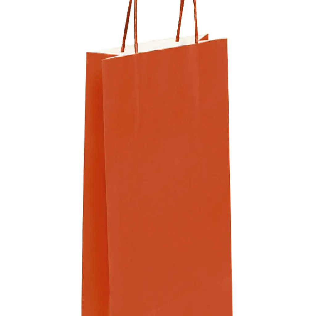 Vrečka papirnata Aristo za steklenico 140x380x80mm rdeča-0