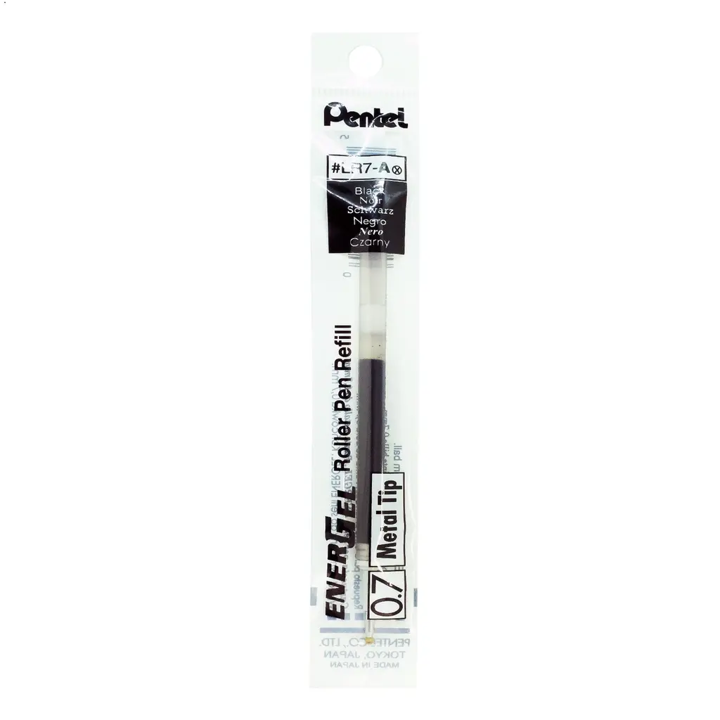 Vložek za roler 0,7mm Pentel Energel LR7 črn-0