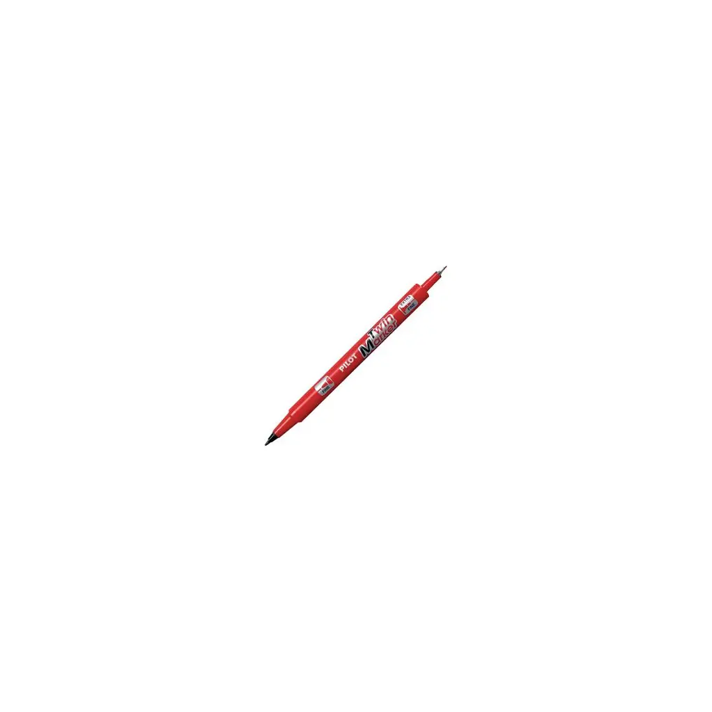 Marker permanentni dvostranski Pilot SCA-TM-BG Twin Begreen 0,4-0,5mm rdeč-1