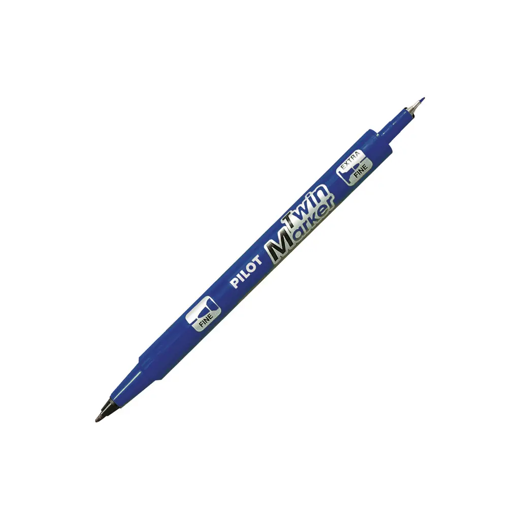 Marker permanentni dvostranski Pilot SCA-TM-BG Twin Begreen 0,4-0,5mm moder-0
