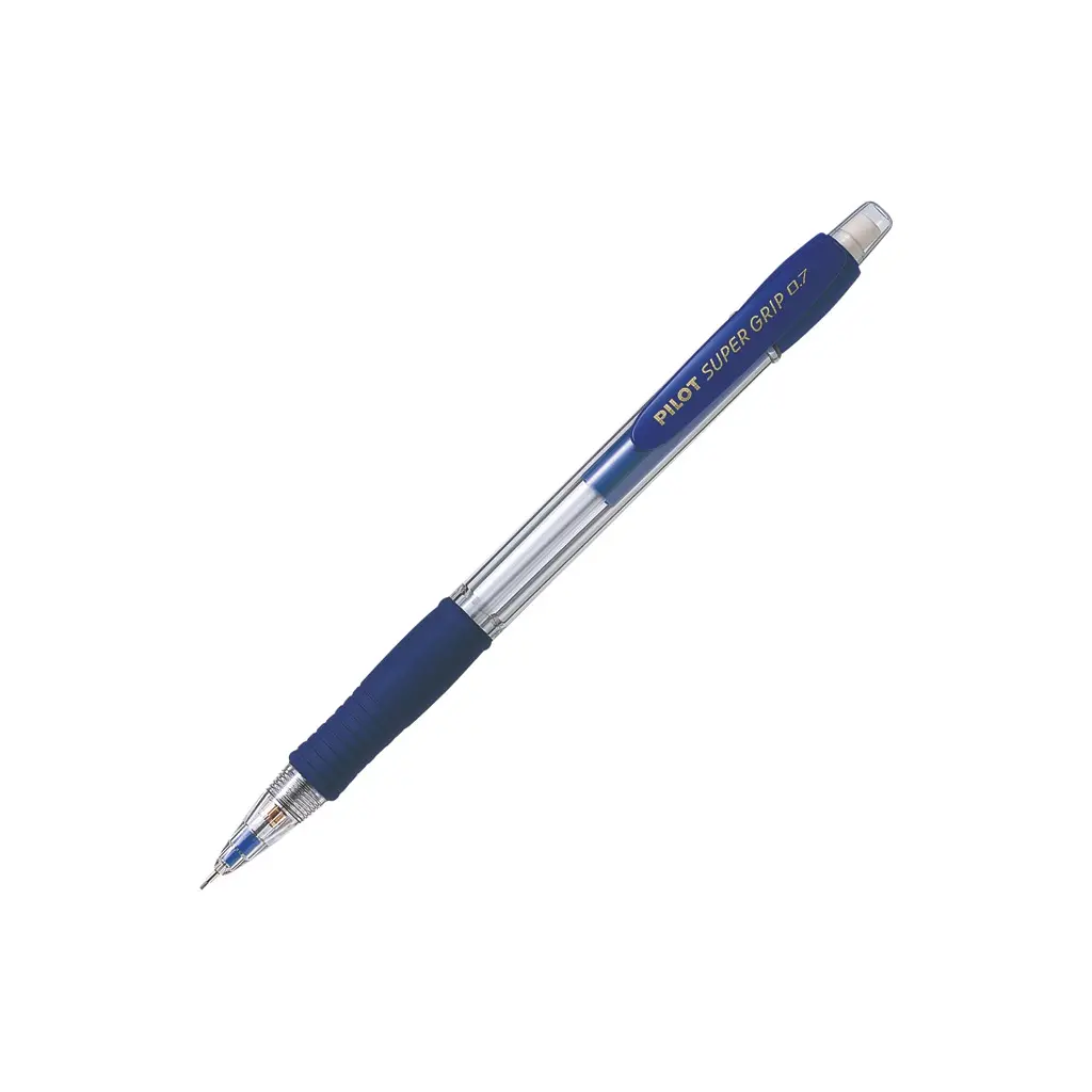 Tehnični svinčnik 0,7 Pilot Super grip H-187-SL moder-0