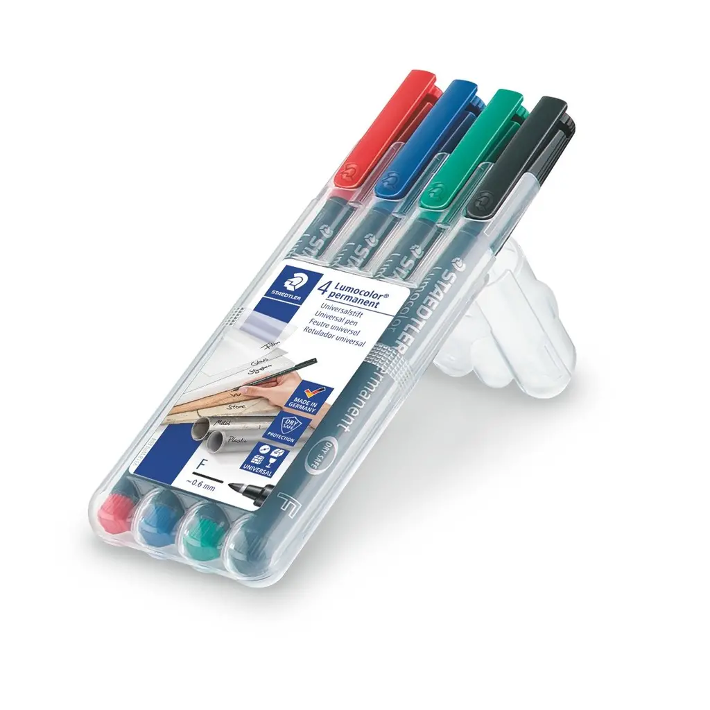 Marker permanentni 0,6mm CD/DVD Staedtler Lumocolor 318 4/1-0