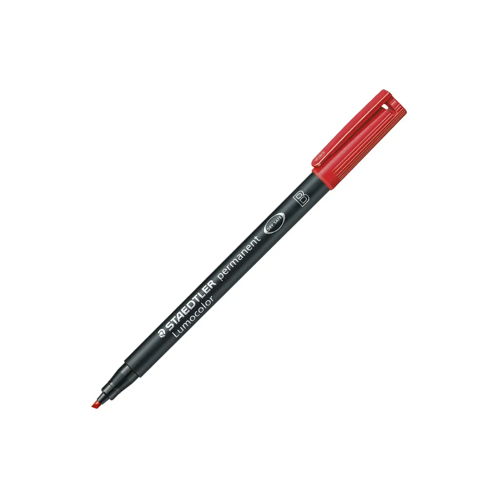 Marker permanentni 1-2,5mm CD/DVD Staedtler Lumocolor 314 rdeč-0