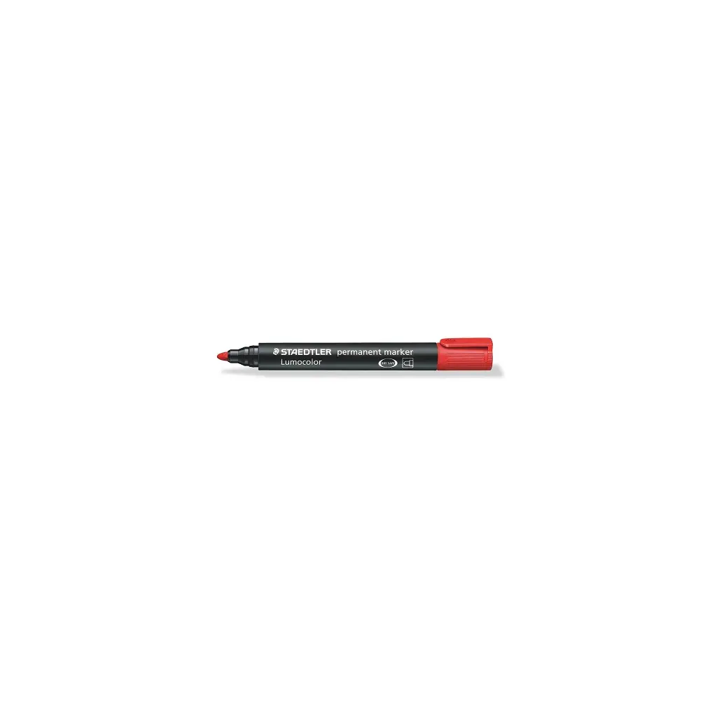 Marker permanentni 2mm Staedtler Lumocolor 352 okrogla konica rdeč-1