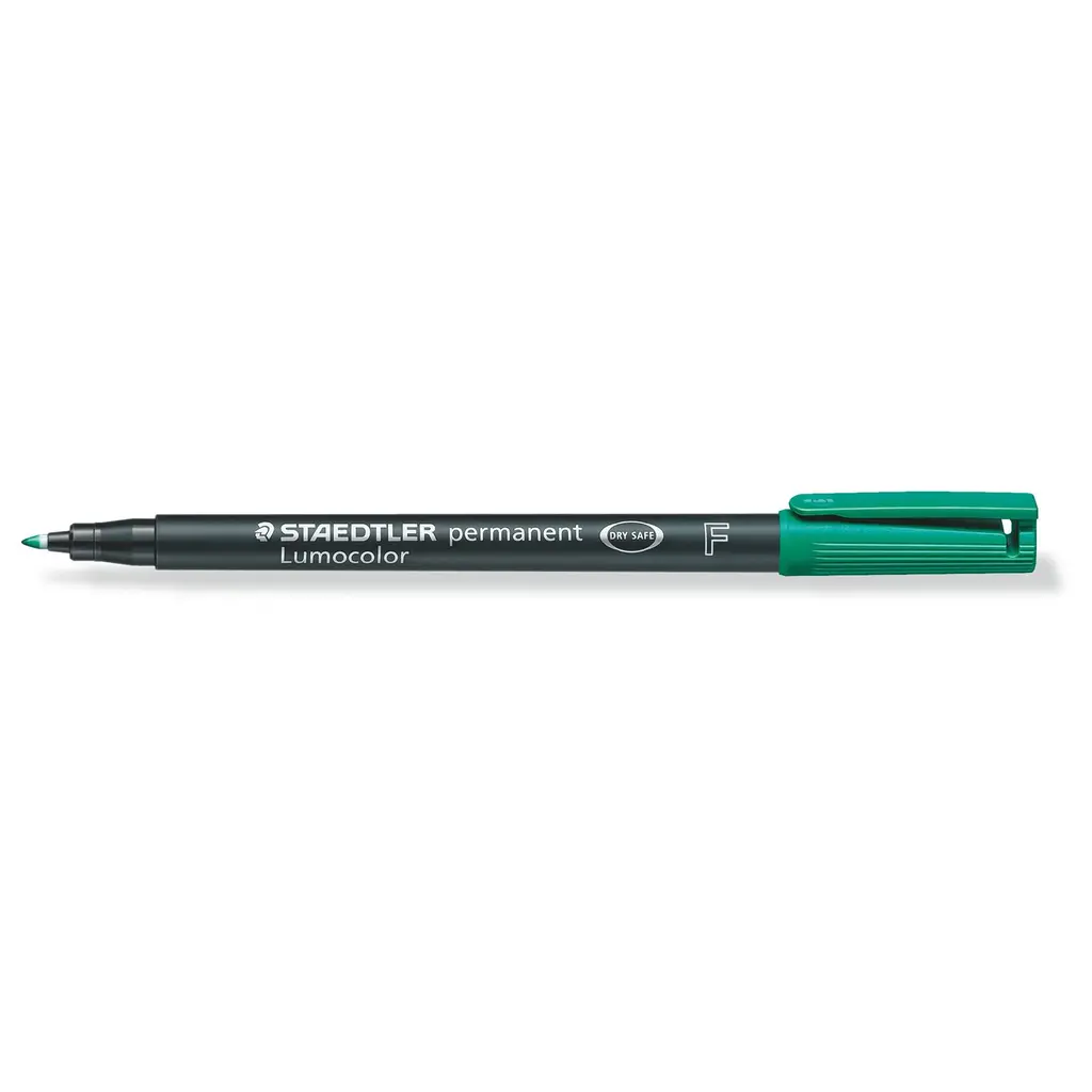 Marker permanentni 0,6mm CD/DVD Staedtler Lumocolor 318 zelen-0