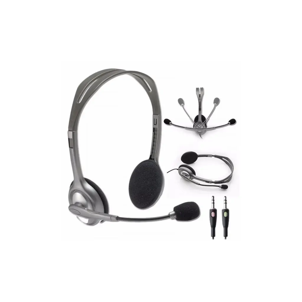 Slušalke z mikrofonom LOGITECH H111 1 x 3.5mm combo-1