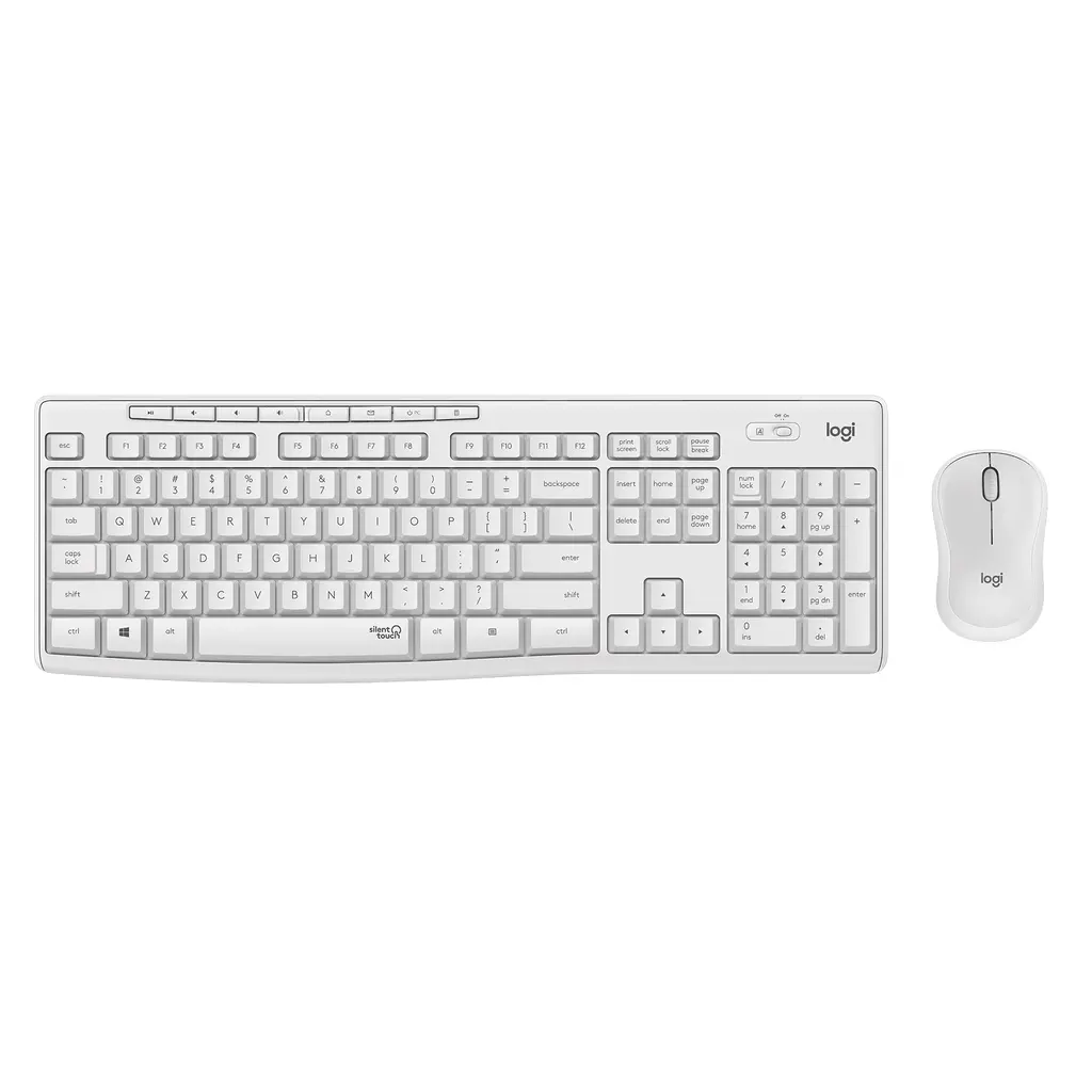 Tipkovnica LOGITECH MK295 Wireless Desktop (tipkovnica+miška) - bela-1