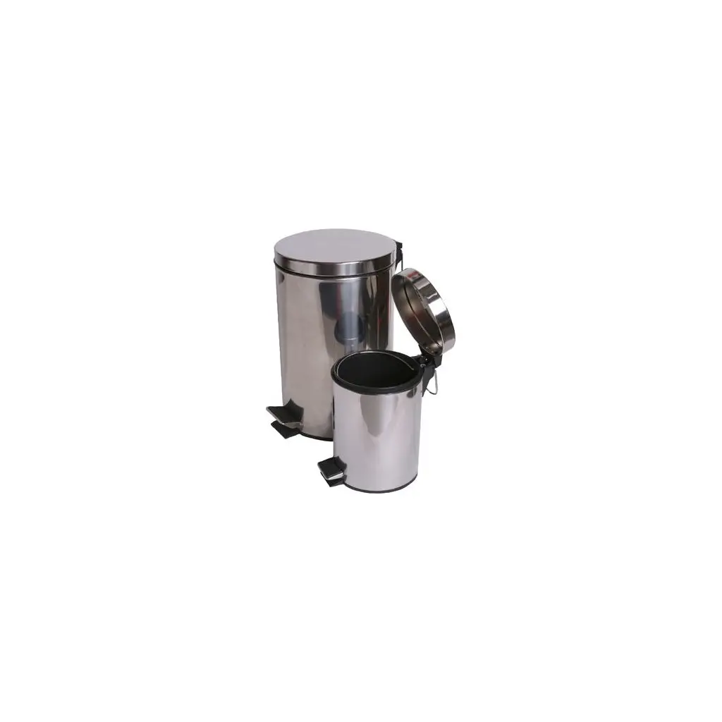 Koš za odpadke s pedalom inox 20l-1