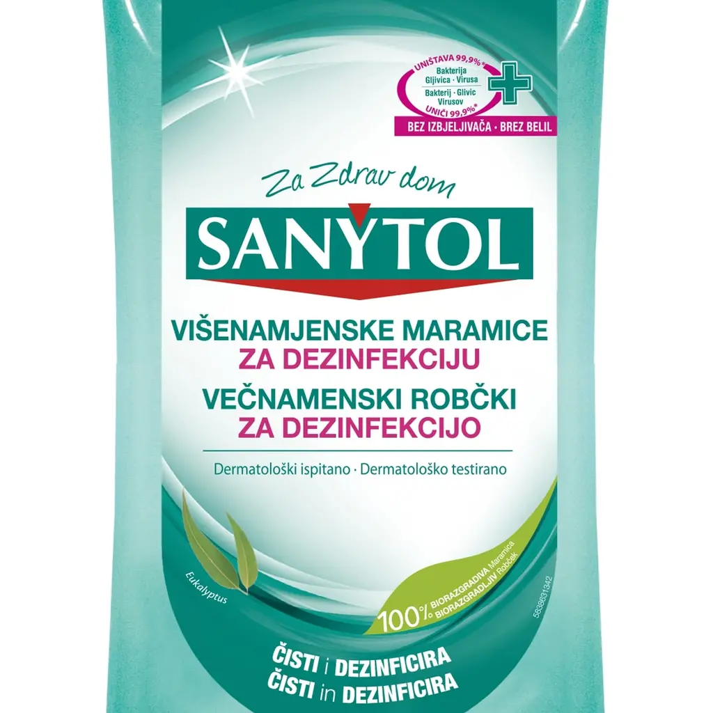 Robčki večnamenski za dezinfekcijo 36 kom Sanytol-0
