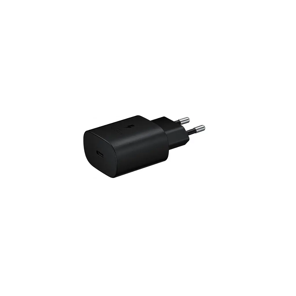 Adapter za napajanje SAMSUNG - hišni polnilec USB Type-C 25W super hiter - črn-0