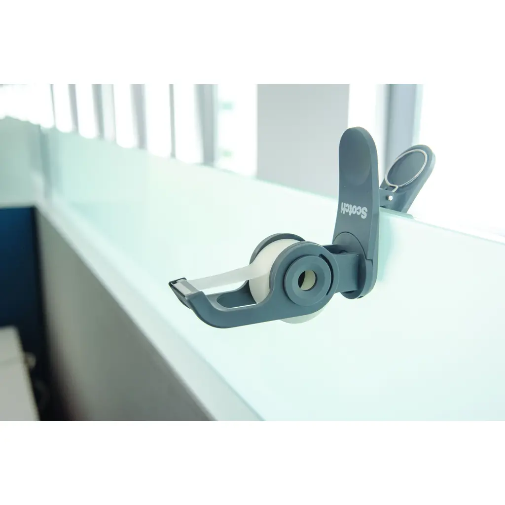 Stojalo za selotejp Clip&Twist Dispenser 19/33 Scotch C-19 temno siv-3