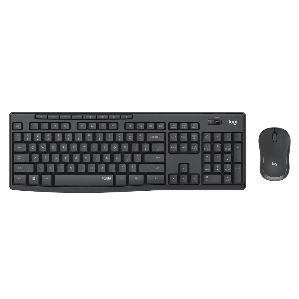 Tipkovnica LOGITECH MK295 Wireless Desktop (tipkovnica+miška) - črna-0