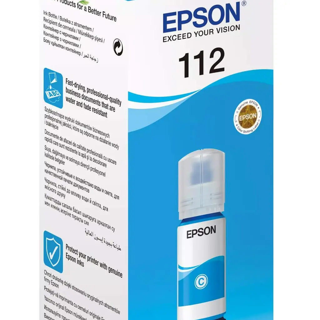 Črnilo EPSON EcoTank 112 Cyan original-0
