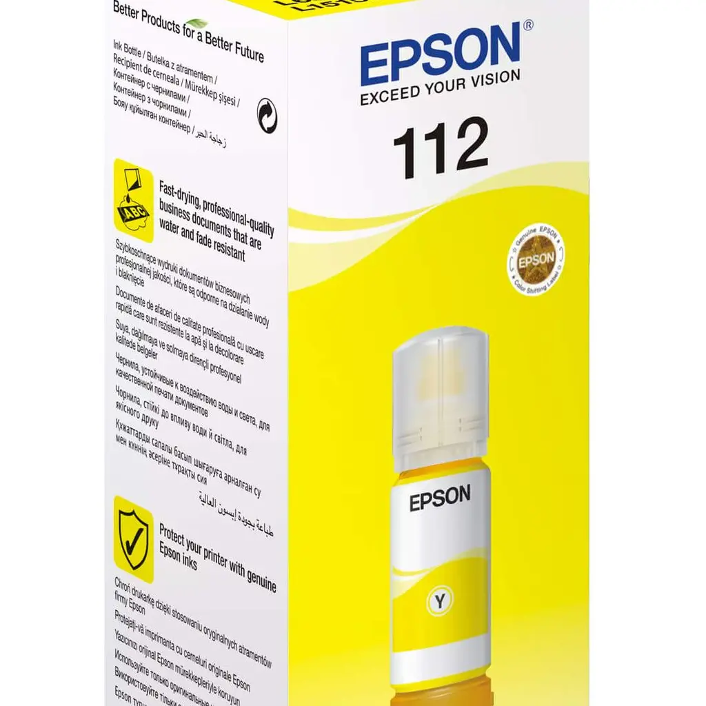 Črnilo EPSON EcoTank 112 Yellow original-0