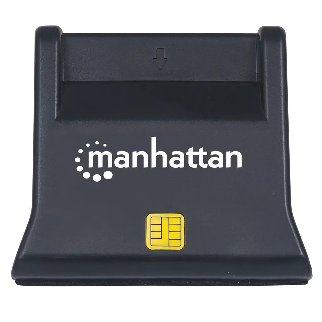 Bralnik kartic MANHATTAN Upright za Smart kartice - USB, black-0
