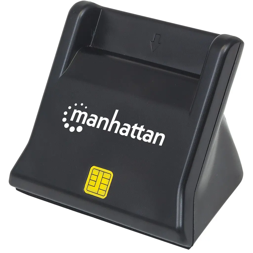 Bralnik kartic MANHATTAN Upright za Smart kartice - USB, black-1
