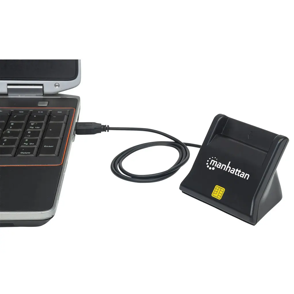 Bralnik kartic MANHATTAN Upright za Smart kartice - USB, black-4