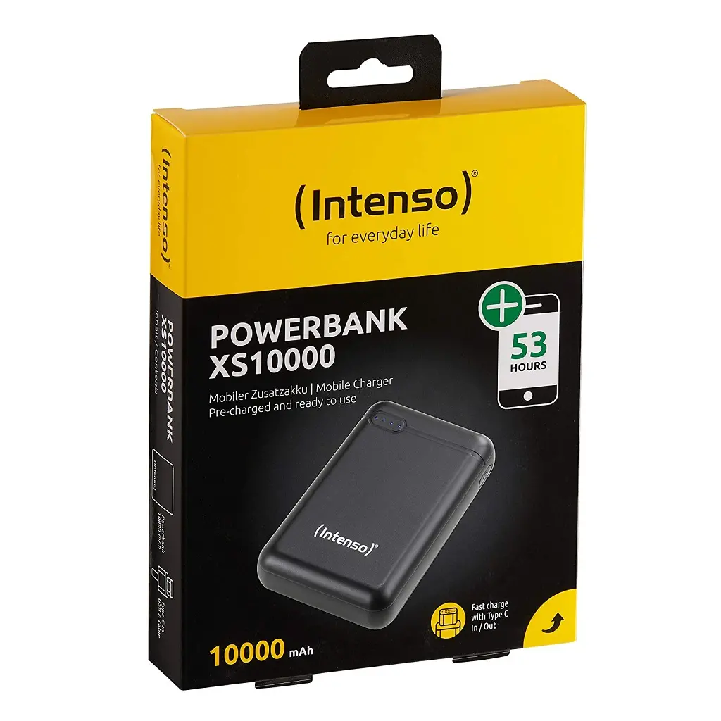 Power Bank prenosni polnilec 10000mAh INTENSO XS10000 - Micro USB + USB-C - Black-3