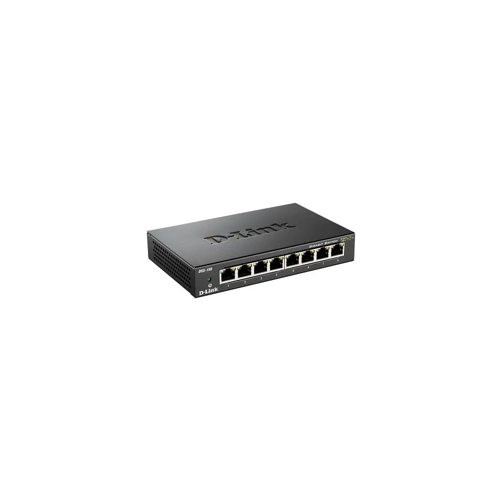 Omrežno stikalo 10/100/1000Mbps  8 portni D-LINK DGS-108/E metal case-0