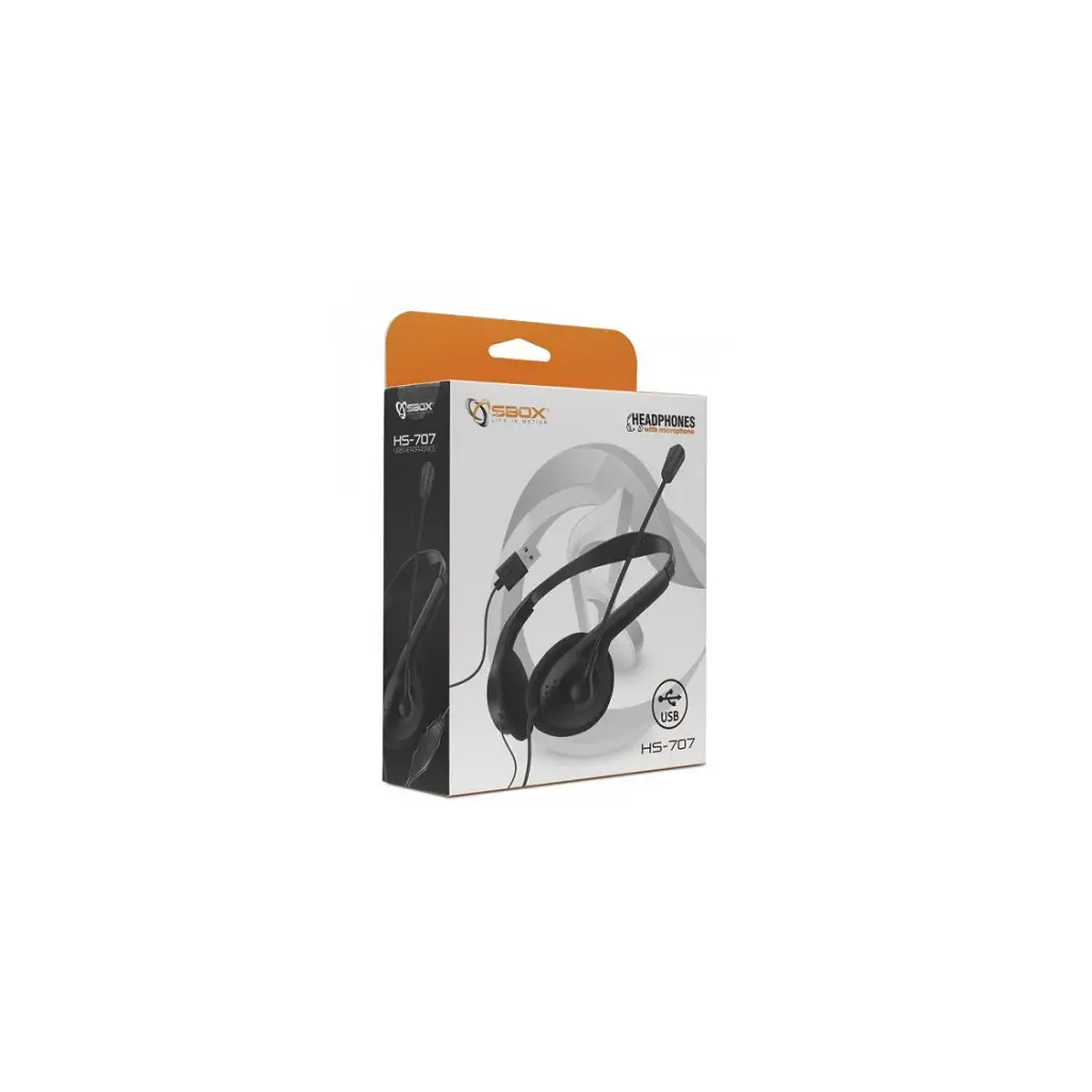 Slušalke z mikrofonom SBOX HS-707 naglavne - USB-2