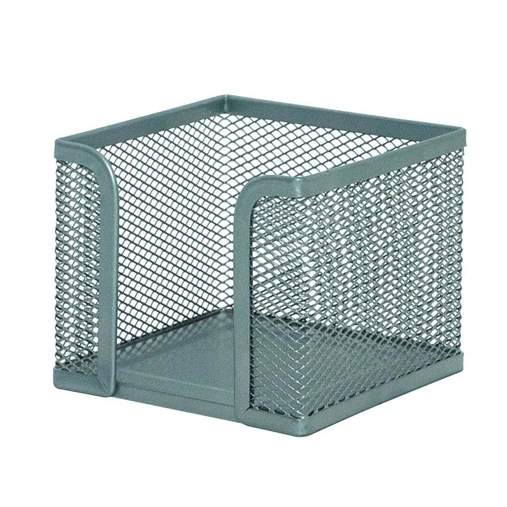 Kocka za papir iz žice 95x95x80mm srebrna Q-Connect-0