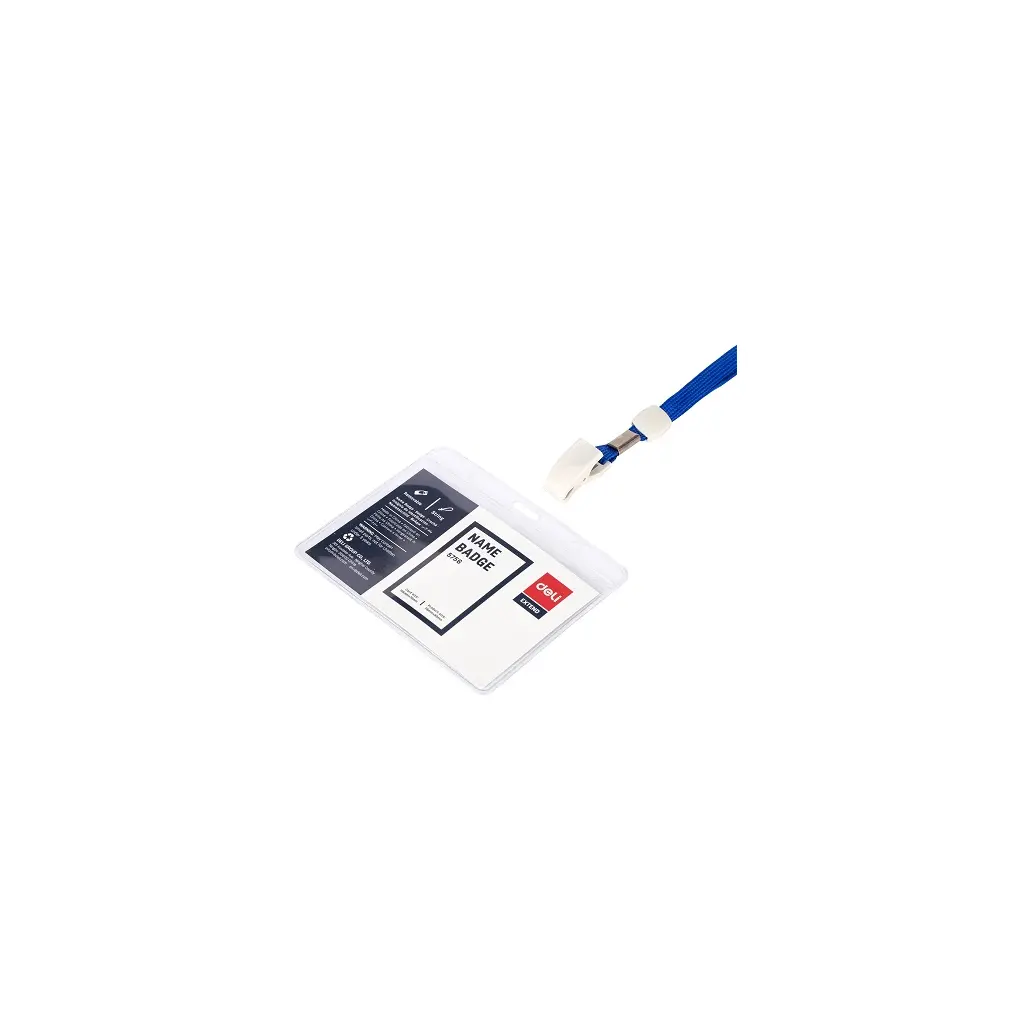 Etui za ID kartice 105x70mm s PVC kljukico in vezico Deli 5756 10/1-2