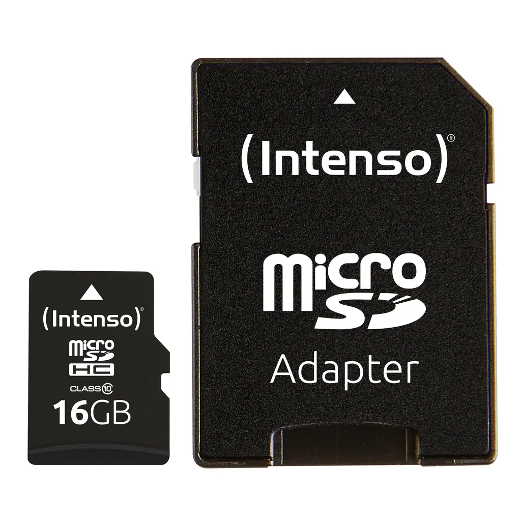 Spominska kartica Micro Secure Digital  16GB INTENSO Class10 SDHC + Adapter-1