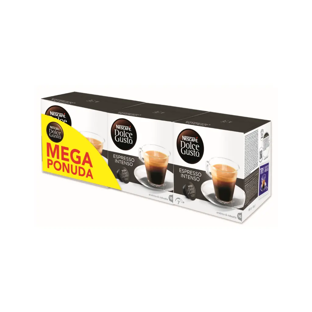 NESCAFE Dolce Gusto Espresso Intenso kava 384g (48 kapsul) MEGAPACK-1