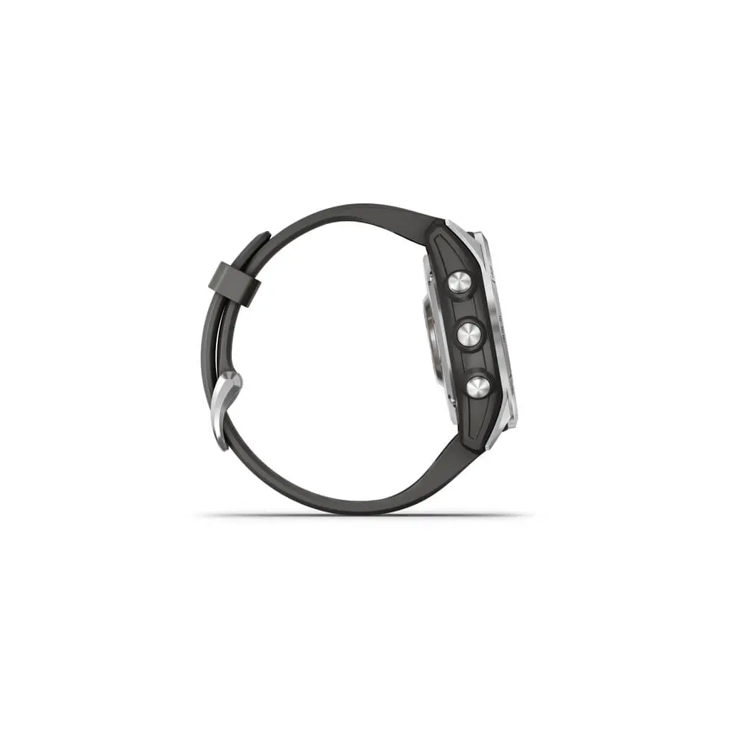 Pametna ura GARMIN Fenix 7S Srebrna z grafitno sivim pasom-5